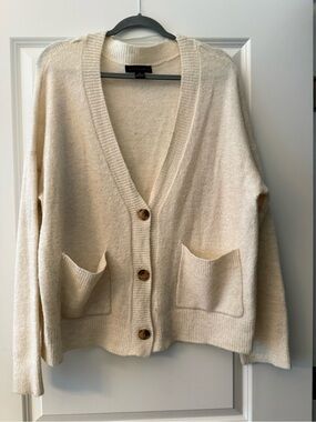 Cream Cardigan Sweater